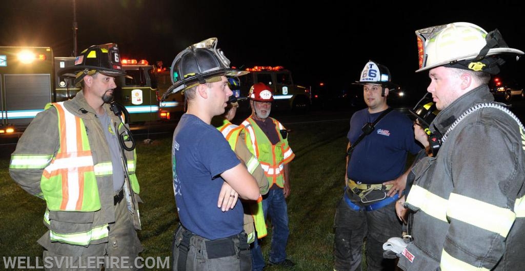 Friday night, August 23, vehicle into house on Wellsville Road.  photos by curt werner