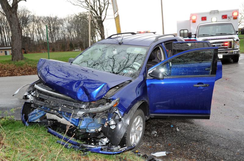 On Monday, April 4, 3:22 p.m., two vehicles collided at the intersection of Ridge Road and Kralltown Road in Washington Township.  One person was taken to an area hospital.  Wellsville Fire Company, fire police, Dillsburg Ambulances and Pa. State Police were on the scene.

