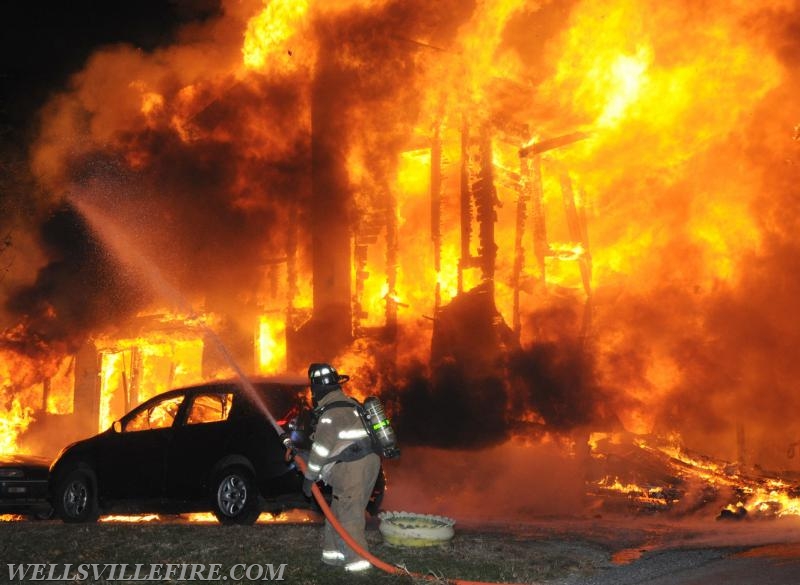 Fire on Bentz Mill Road, Kralltown on Wednesday, November 23.  Photos by Curt Werner
