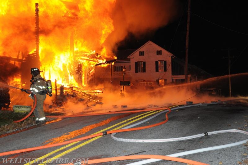 Fire on Bentz Mill Road, Kralltown on Wednesday, November 23.  Photos by Curt Werner