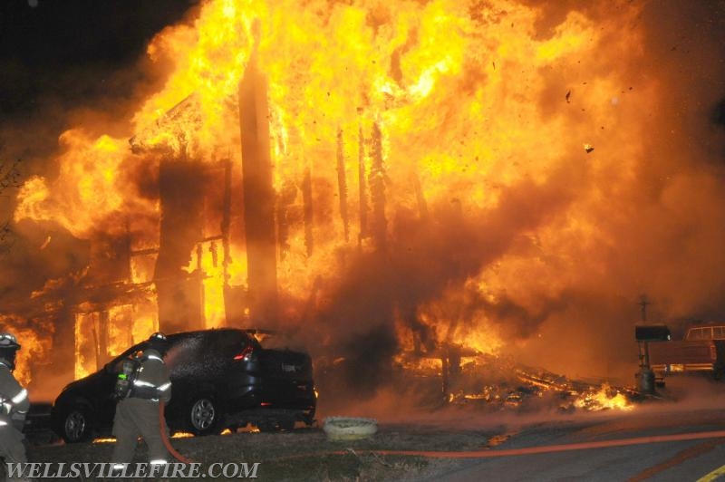 Fire on Bentz Mill Road, Kralltown on Wednesday, November 23.  Photos by Curt Werner