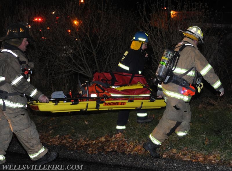 Fire on Bentz Mill Road, Kralltown on Wednesday, November 23.  Photos by Curt Werner