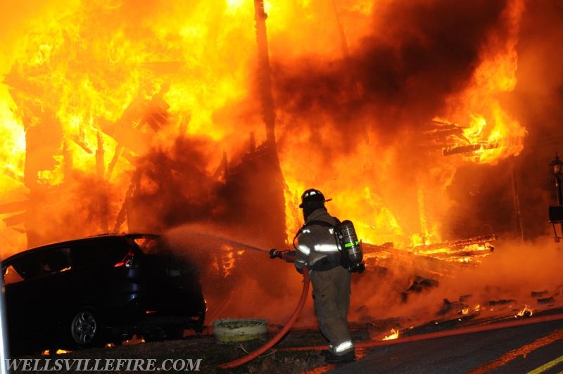 Fire on Bentz Mill Road, Kralltown on Wednesday, November 23.  Photos by Curt Werner