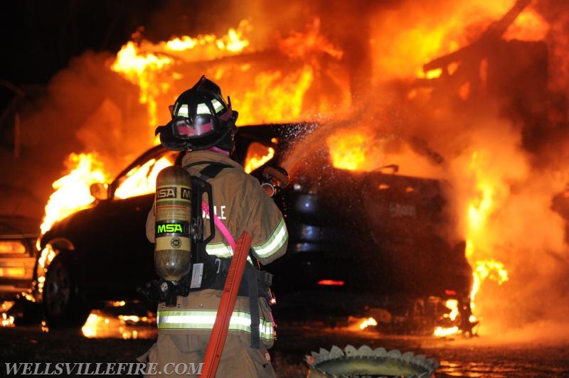 Fire on Bentz Mill Road, Kralltown on Wednesday, November 23.  Photos by Curt Werner