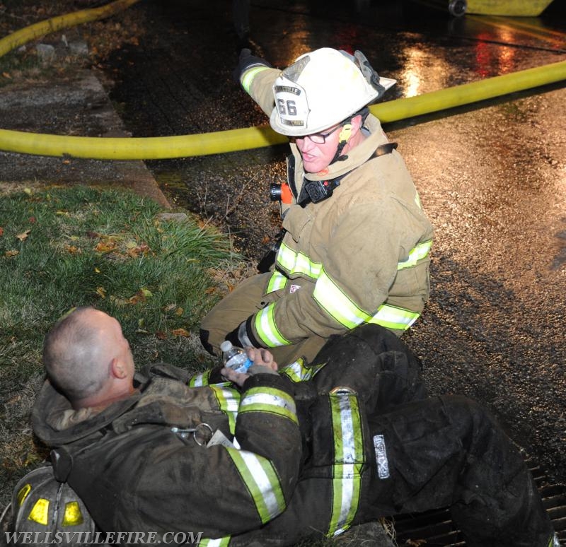 Fire on Bentz Mill Road, Kralltown on Wednesday, November 23.  Photos by Curt Werner