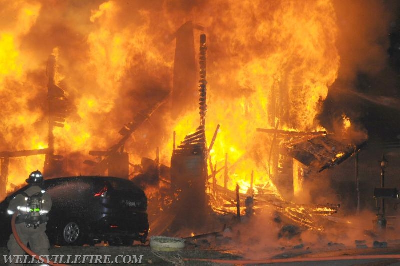 Fire on Bentz Mill Road, Kralltown on Wednesday, November 23.  Photos by Curt Werner