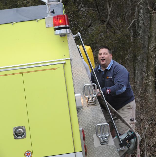 Mobile Home Fire, Mt Zion Road, Warrington Township.  photo by Curt Werner