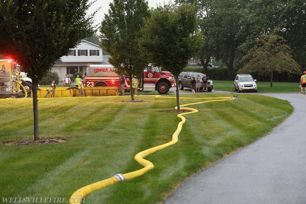 House struck by lightning on Mt Zion Road first week of July.  photos by curt werner