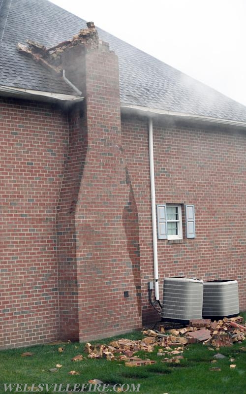 House struck by lightning on Mt Zion Road first week of July.  photos by curt werner