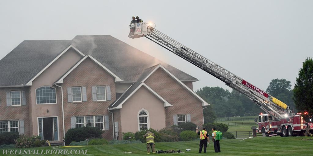 House struck by lightning on Mt Zion Road first week of July.  photos by curt werner