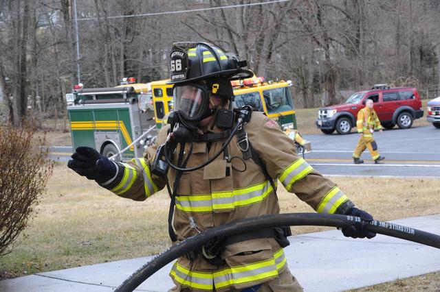 Mobile Home Fire, second alarm, Mt Zion Road, Warrington Township.  photo by Curt Werner