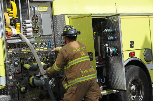 Mobile Home Fire, second alarm, Mt Zion Road, Warrington Township.  photo by Curt Werner