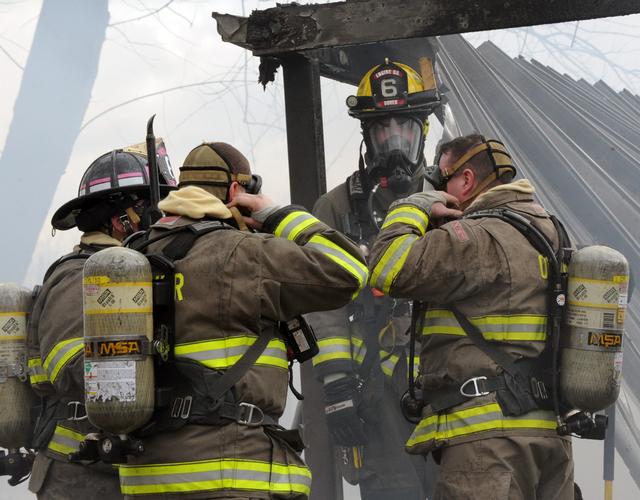 Mobile Home Fire, second alarm, Mt Zion Road, Warrington Township.  photo by Curt Werner