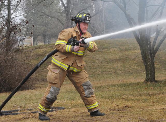 Mobile Home Fire, second alarm, Mt Zion Road, Warrington Township.  photo by Curt Werner