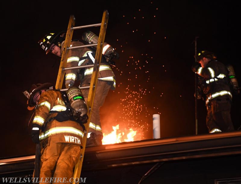 09/28/17 house fire on Old York Road, Warrington Township.  Photos by Curt Werner