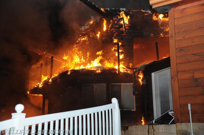 09/28/17 house fire on Old York Road, Warrington Township.  Photos by Curt Werner