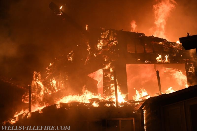 09/28/17 house fire on Old York Road, Warrington Township.  Photos by Curt Werner