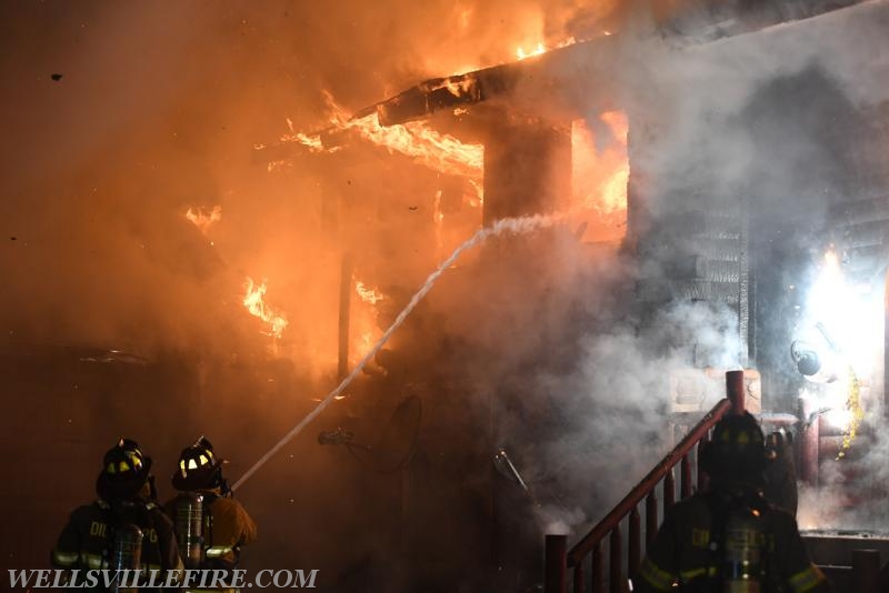 09/28/17 house fire on Old York Road, Warrington Township.  Photos by Curt Werner