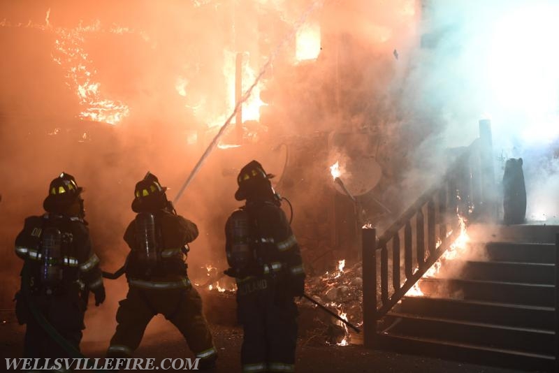 09/28/17 house fire on Old York Road, Warrington Township.  Photos by Curt Werner