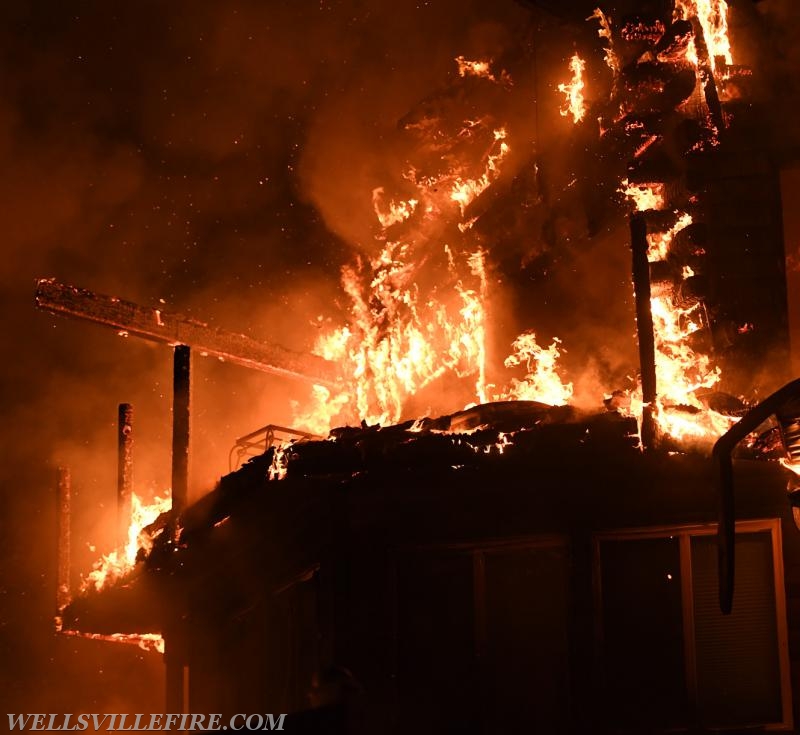 09/28/17 house fire on Old York Road, Warrington Township.  Photos by Curt Werner