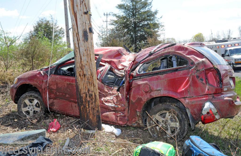 Wreck on Old York Road, Warrington Township on April 15.  photos by curt werner
