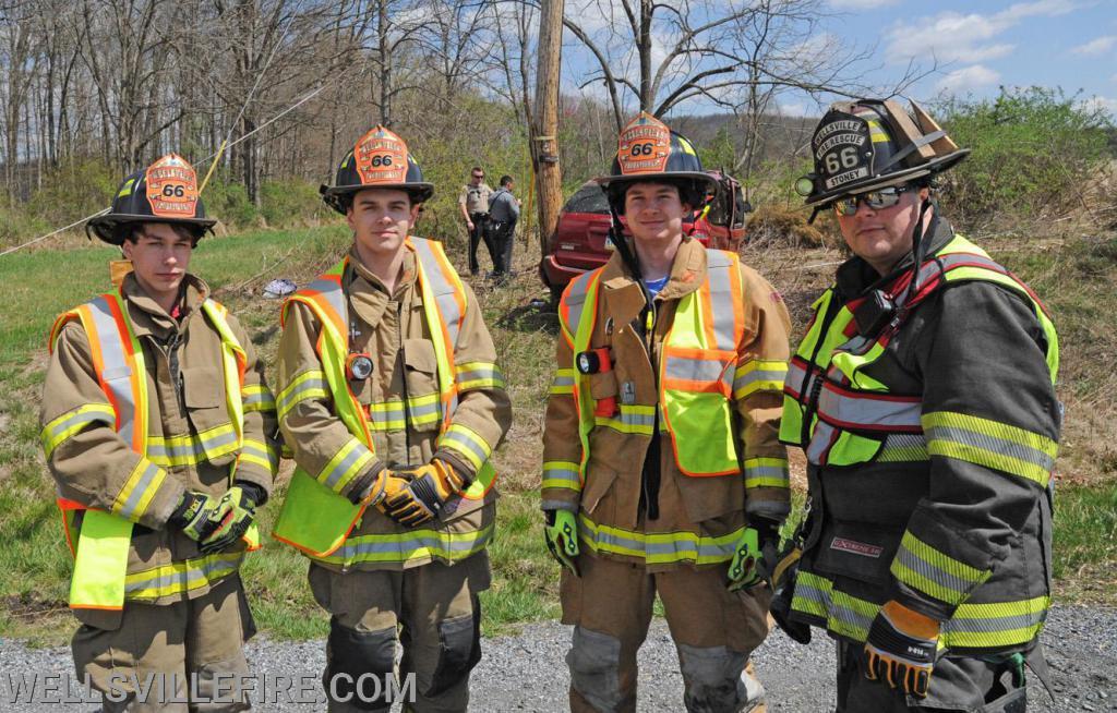 Wreck on Old York Road, Warrington Township on April 15.  photos by curt werner