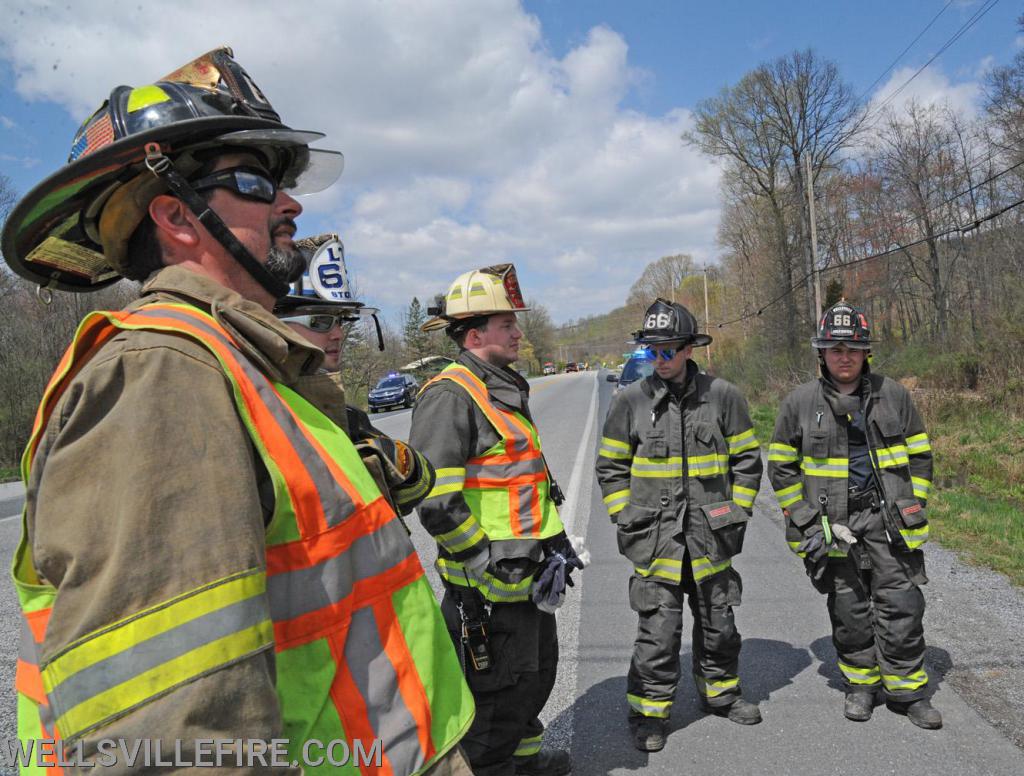 Wreck on Old York Road, Warrington Township on April 15.  photos by curt werner