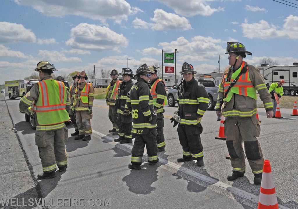 Wreck on Old York Road, Warrington Township on April 15.  photos by curt werner