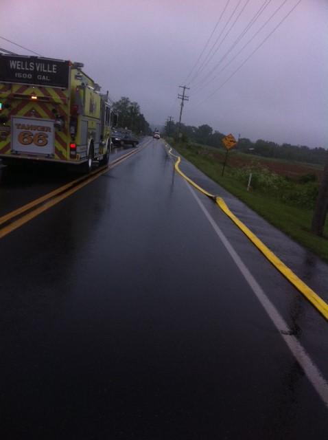 6/7/13 House Explosion @ 5032 Carlilse Rd - Dover Township - No Injuries. Photo by Tim Strayer