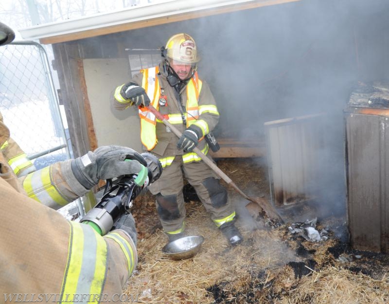 Shed fire with pig on January 6.  Rossville rd and Carlisle Road. Pork sandwiches served afterward, kidding.  photo by curt werner