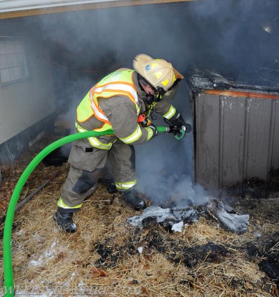 Shed fire with pig on January 6.  Rossville rd and Carlisle Road. Pork sandwiches served afterward, kidding.  photo by curt werner