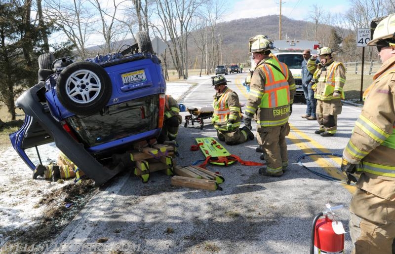 3/11/17 rollover on Pinetown Road, Warrington Township.  photos by curt werner
