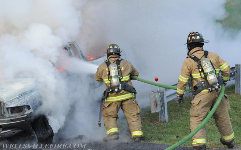 On Tuesday, September 20, 5:50 p.m., a pickup truck caught on fire of Warrington Township in the 1900 block of Old York Road.  Wellsville Fire Company responded and put the fire out.  No injuries were reported.
