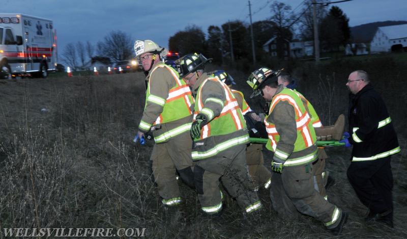 Crash rescue on Old York Road, Warrington Township, on 11/14/17. 