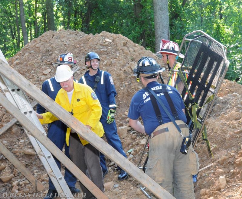 7/21/17 Friday:  Waste water tank rescue at Ski Roundtop.  photos by curt werner