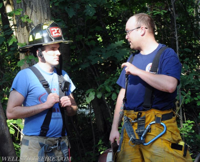 7/21/17 Friday:  Waste water tank rescue at Ski Roundtop.  photos by curt werner