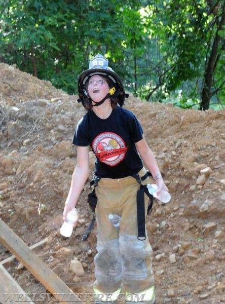 7/21/17 Friday:  Waste water tank rescue at Ski Roundtop.  photos by curt werner