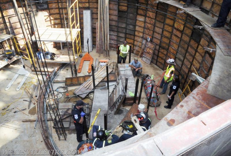 7/21/17 Friday:  Waste water tank rescue at Ski Roundtop.  photos by curt werner