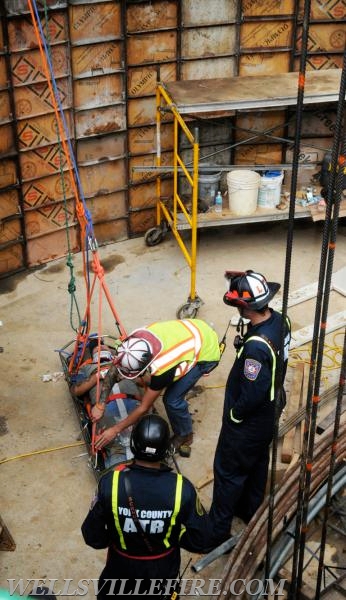 7/21/17 Friday:  Waste water tank rescue at Ski Roundtop.  photos by curt werner