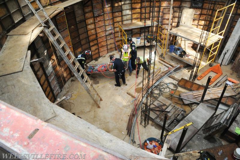 7/21/17 Friday:  Waste water tank rescue at Ski Roundtop.  photos by curt werner