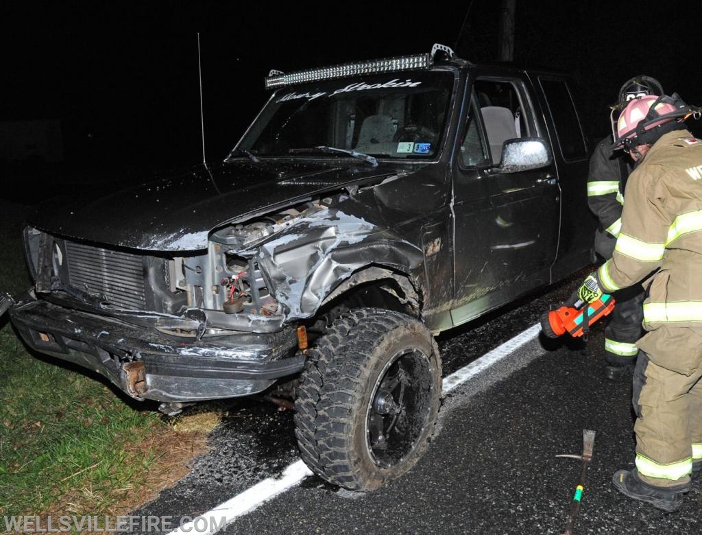 On Thursday, November 1, a three vehicle accident occurred in the six hundred block of Old York Road, Warrington Township.  One of the vehicles caught fire after impact.  Wellsville Fire Company quick response  put out the fire.  Fire police, EMS and Pa. State Police were also on the scene.  Injured were taken to local hospital. photos by curt werner
