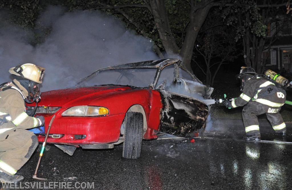 On Thursday, November 1, a three vehicle accident occurred in the six hundred block of Old York Road, Warrington Township.  One of the vehicles caught fire after impact.  Wellsville Fire Company quick response  put out the fire.  Fire police, EMS and Pa. State Police were also on the scene.  Injured were taken to local hospital. photos by curt werner
