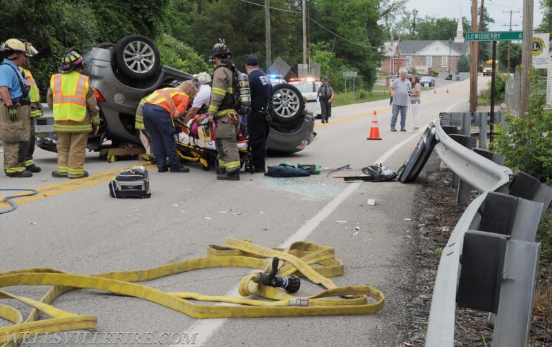 Tuesday, June 27, roll over entrapment on Rosstown Road.  photos by curt werner
