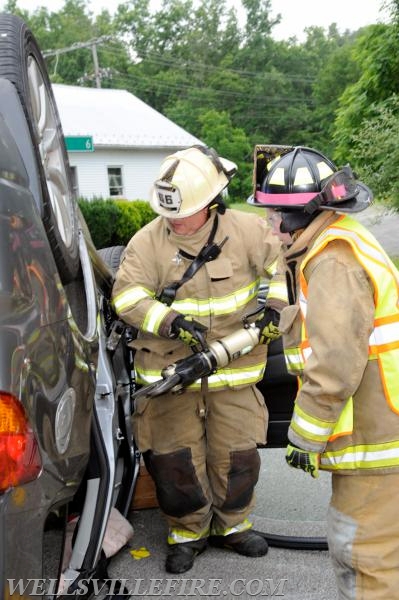 Tuesday, June 27, roll over entrapment on Rosstown Road.  photos by curt werner