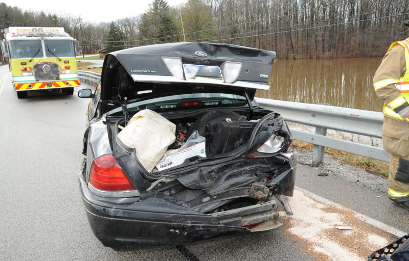 1/10/16 - 2 Vehicle MVA no injuries on Rosstown Rd Warrington Twp.  Sunny conditions.  photos by curt werner 