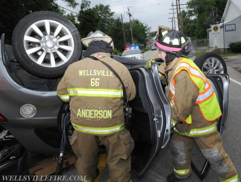 Tuesday, June 27, roll over entrapment on Rosstown Road.  photos by curt werner