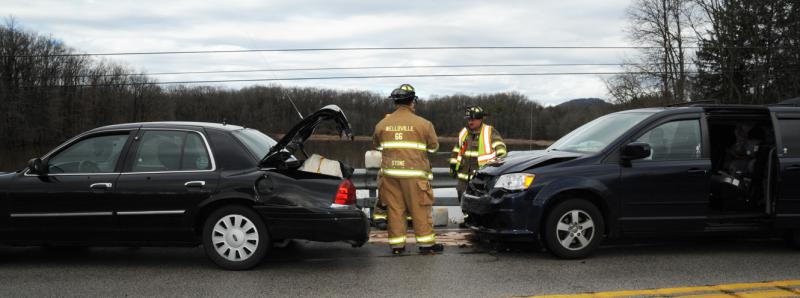 1/10/16 - 2 Vehicle MVA no injuries on Rosstown Rd Warrington Twp.  Sunny conditions.  photos by curt werner