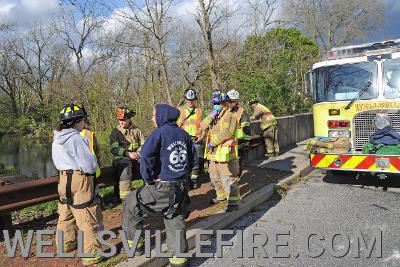 Crash on main street in Wellsville on Monday, May 11.  Wellsville Fire Co., Wellsville and Northern York County Fire Rescue fire police, Geisinger EMS and Pa. State Police on scene. photo by curt werner