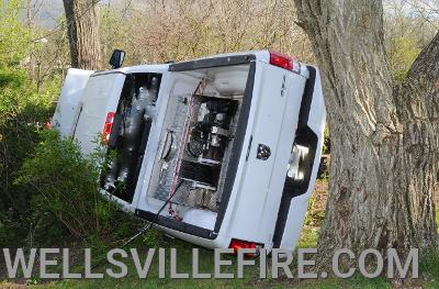 Crash on main street in Wellsville on Monday, May 11.  Wellsville Fire Co., Wellsville and Northern York County Fire Rescue fire police, Geisinger EMS and Pa. State Police on scene. photo by curt werner