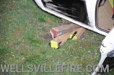 May 4, rollover on Wellsville Road, Washington Township. No injuries.  photos by curt werner